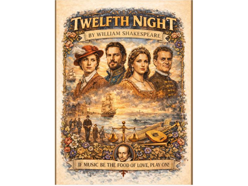 Twelfth Night by William Shakespeare 18"x24" Poster