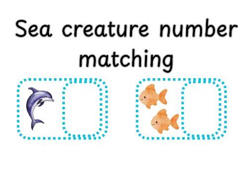 EYFS Sea Creature Counting Activity