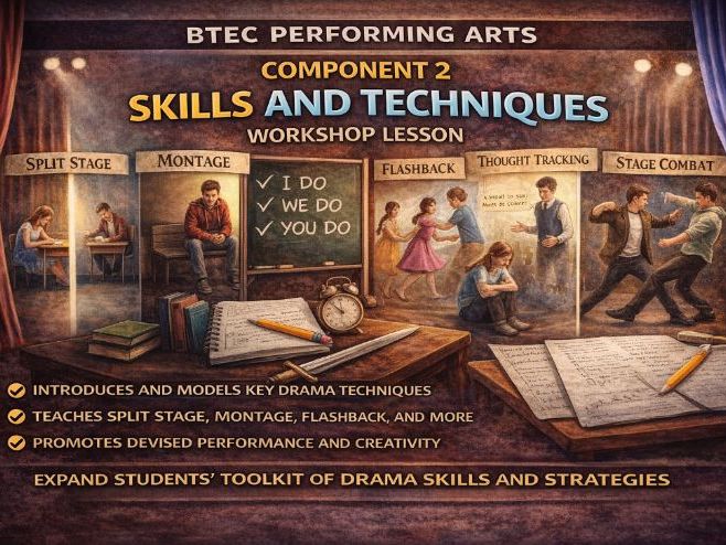 BTEC Performing Arts Component 2 Workshop Lesson: Skills and Techniques