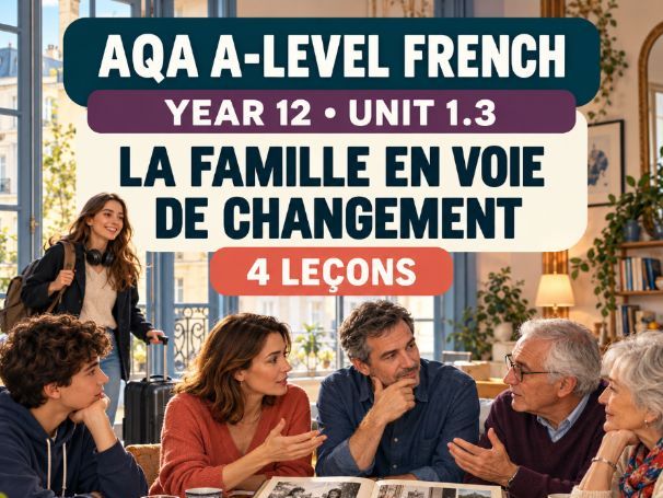 COMPLETE A level French - La famille en voie de changement - FULL SUBTHEME - 1.3 AQA