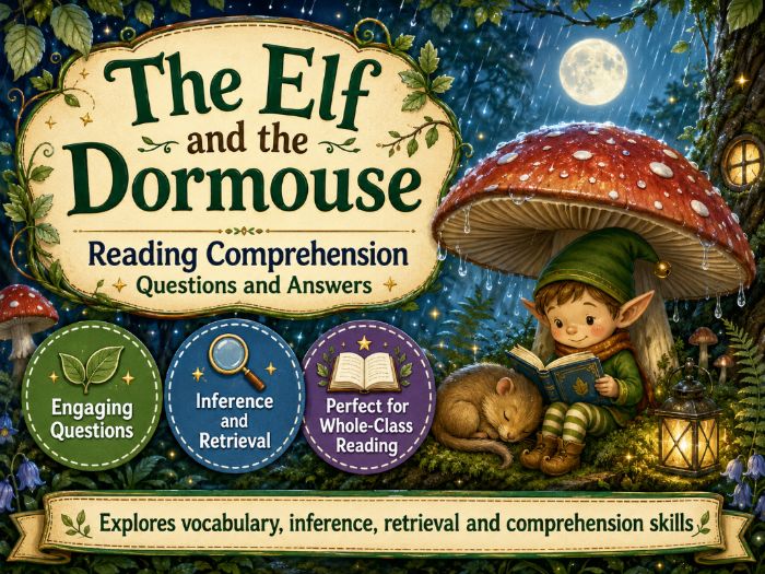 The Elf and the Dormouse (Poem) - Comprehension - KS1