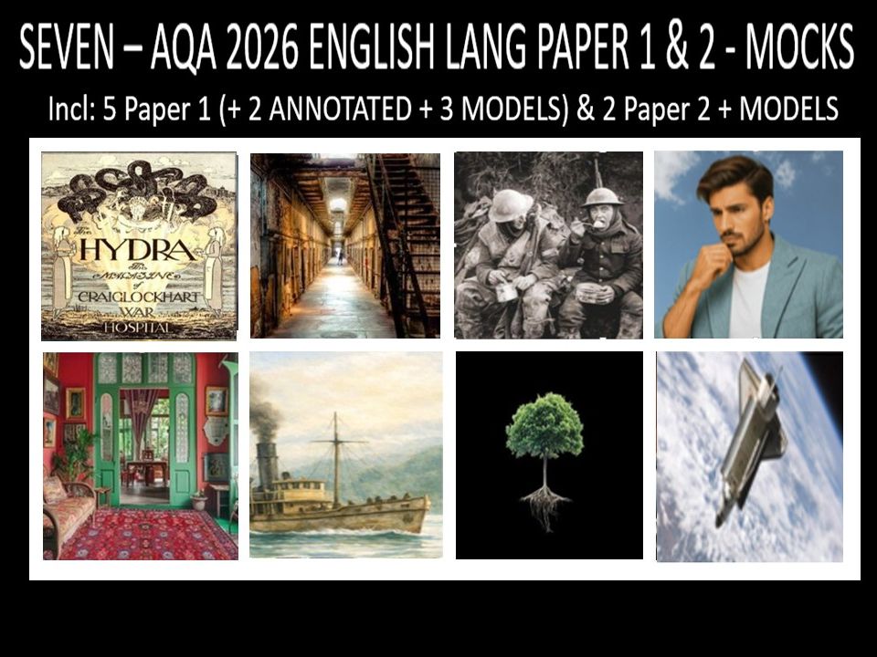 SEVEN - AQA PAPER 1 & 2 | 2026 FULL MOCKS | ANNOTATED | MODELS