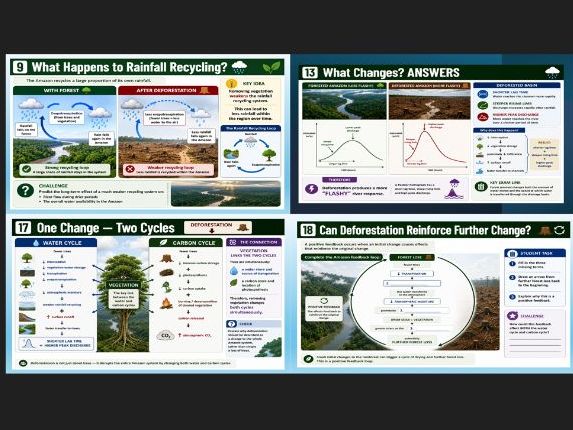 OCR A Level Geography Earths Life support systems: Deforestation in the Amazon