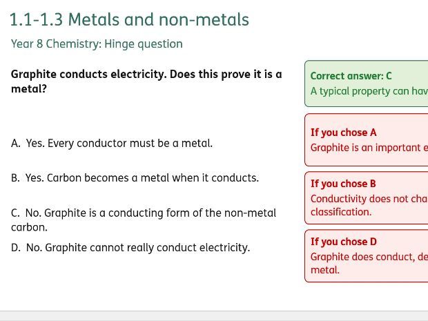Chemistry KS3 Activate 2 - Hinge questions