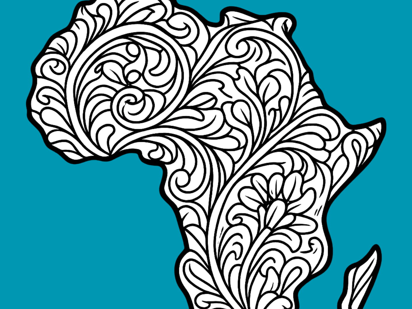 Black cultured female colouring book