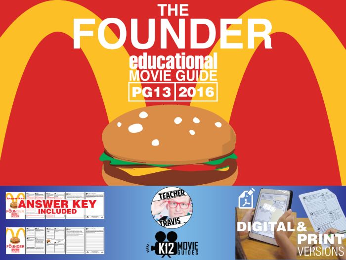 The Founder Movie Guide Questions Worksheet (PG13 2016) by