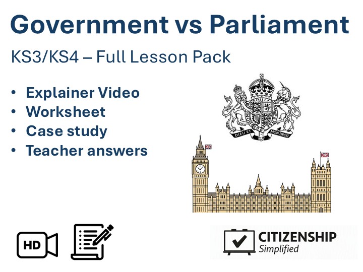 Government vs Parliament - KS3/KS4