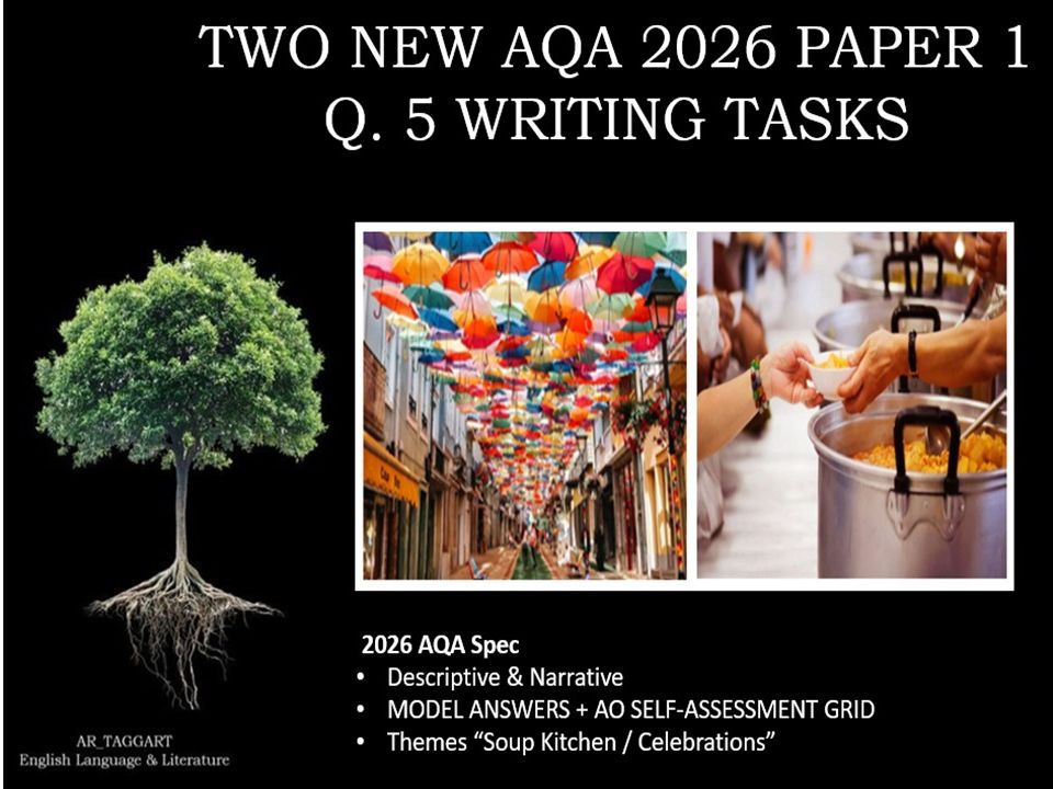 QUESTION 5 - TWO FULL WRITING TASKS | 2026 PAPER 1 | AO GRID | MODELS