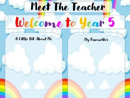 Meet the Teacher Template