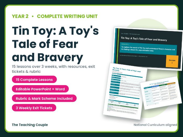 Tin Toy: A Toy's Tale of Fear and Bravery | Year 2 English Unit