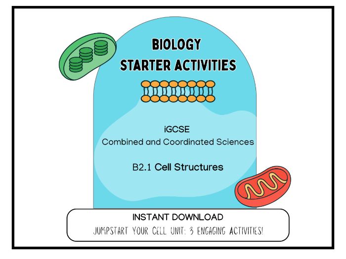 Starter Activities| Cells