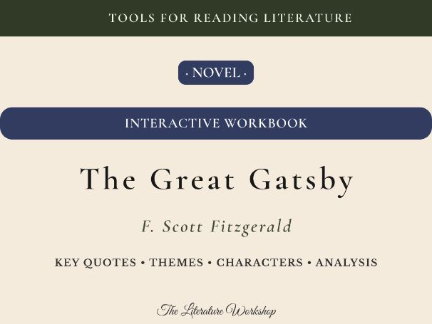 The Great Gatsby – Interactive Workbook: Key Quotes, Themes & Literary Devices