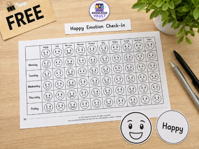 FREE Emotion Check-In | Back to School | EYFS KS1 KS2 KS3