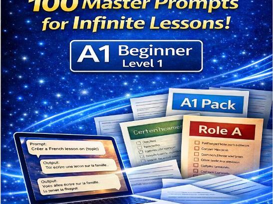 SwiftFrench A1 - 100 AI Lesson Prompts