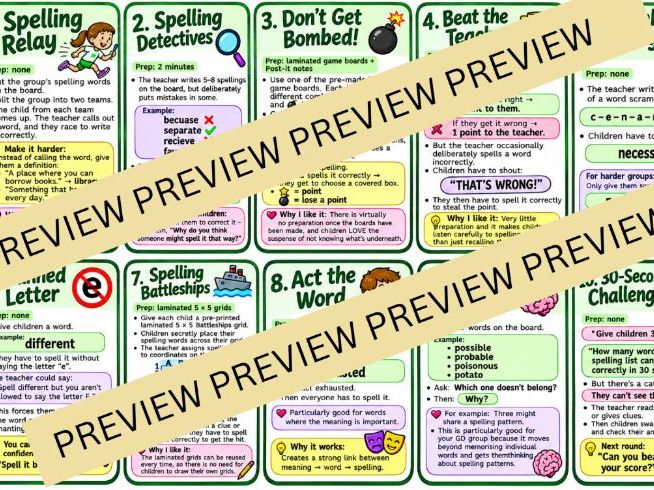 KS1 + KS2 Spelling Games