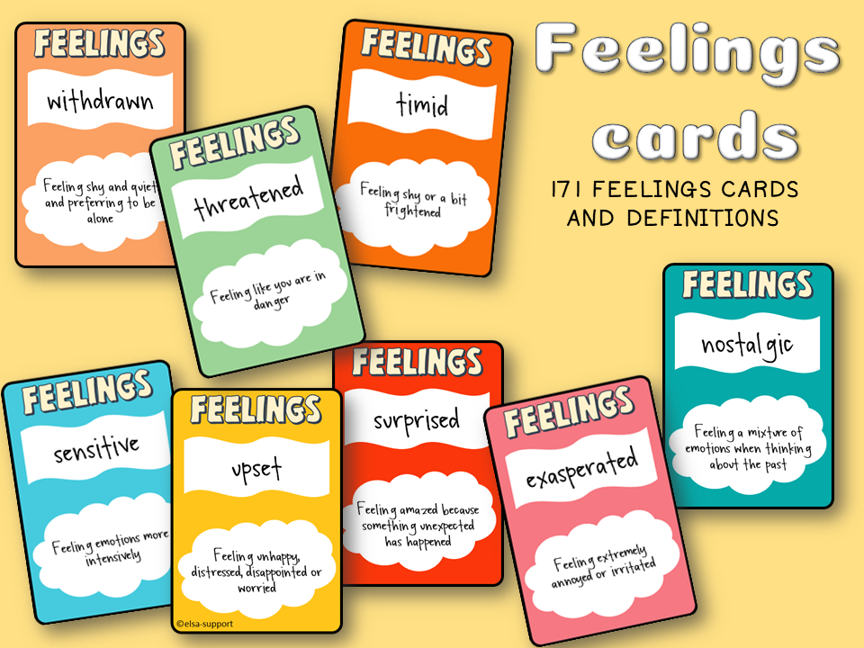 Feelings Cards Teaching Resources