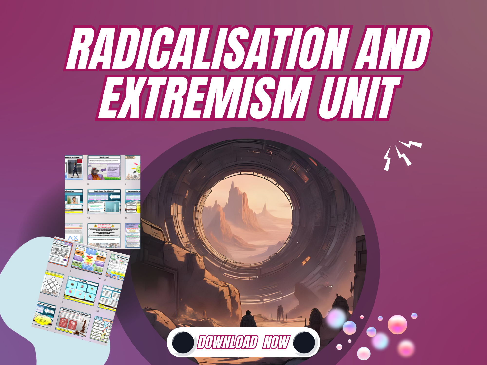 Radicalisation and extremism PSHE lesson bundle KS3 KS4