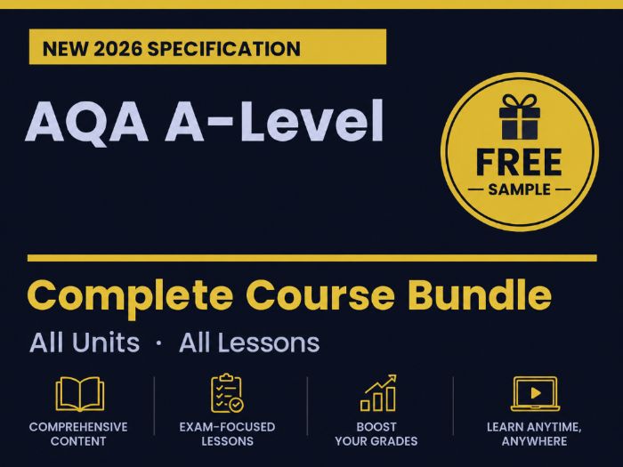 NEW 2026 AQA A-Level Business 7137/7138 – FREE SAMPLE