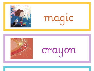 The Magic Crayon key words
