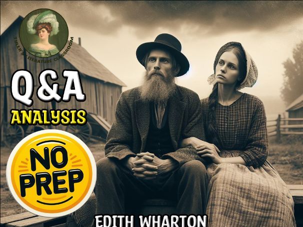 Ethan Frome Q&A Analysis of Edith Wharton for High School