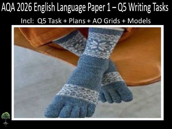 Question 5 - AQA 2026 GCSE English Language Paper 1 | Plans, AO Grids, Models - (Pre)