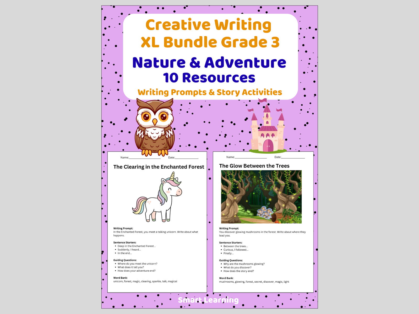 Creative Writing Bundle Grade 3 Adventure | Writing Prompts & Story Activities