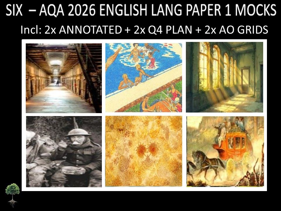 SIX - AQA PAPER 1 | 2026 FULL MOCKS | ANNOTATED | Q4 PLAN | AO GRIDS