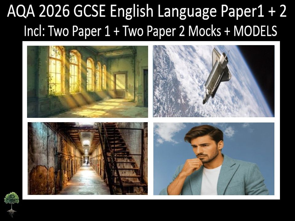 Four AQA 2026 GCSE English Language Paper 1 + 2 Mocks | Models