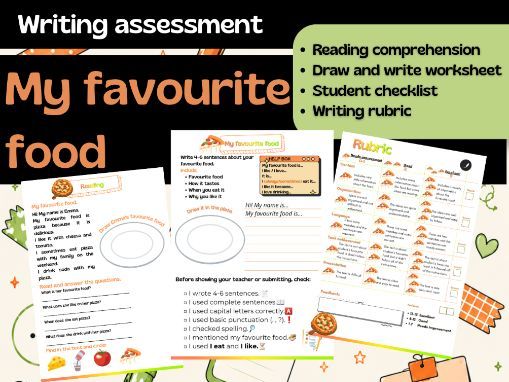 MY FAVOURITE FOOD | Reading and writing activities