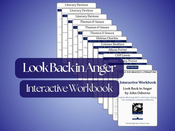 Look Back in Anger – Interactive Workbook: Key Quotes, Themes & Literary Devices