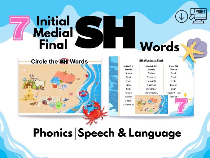 Mixed SH Words-Speech&Language|Phonics