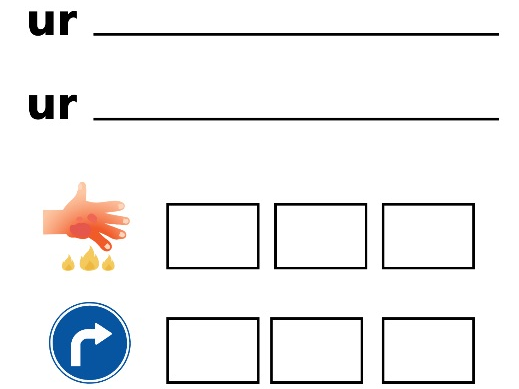 Phase 3 UR Phonics Worksheet – Say and Write UR Words
