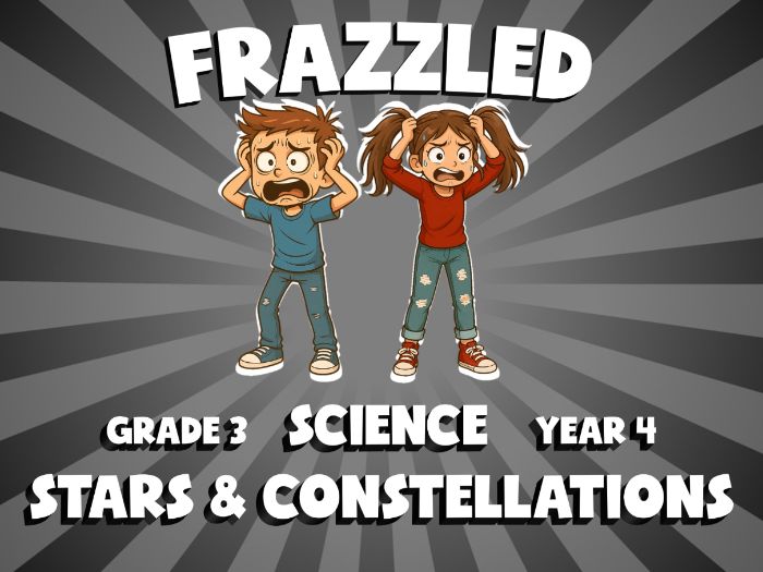 Stars & Constellations FRAZZLED Science Game | No-Prep Year 4 Review Activity