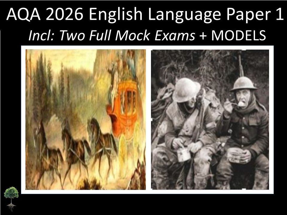 Two AQA 2026 English Language Paper 1 Mocks | Models