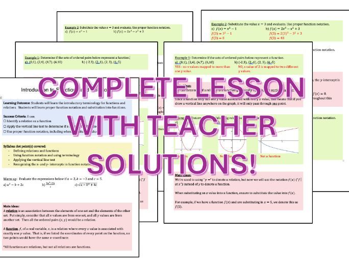 Introduction to Functions and Relations | Working with Functions | Mathematics Advanced | NSW