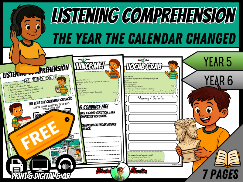 The Year The Calendar Changed | Listening Comprehension | Year 5/6