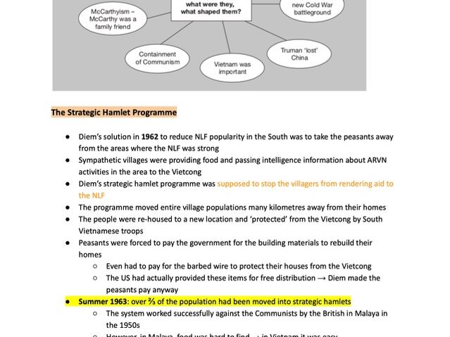 IGCSE Edexcel History - Vietnam Conflict