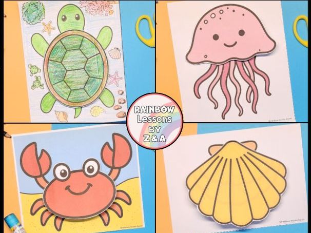 Summer Crafts | Ocean Animal Craft | Crab Craft | Turtle Craft | Jellyfish Craft