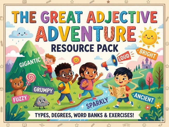 The Ultimate Adjective Bundle: 3 in1 Primary Resource Pack (Grades 3-5)