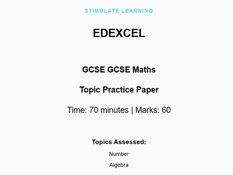 Year 7 Maths Practice: Number & Algebra