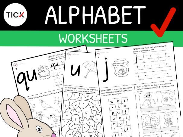 Alphabet Worksheets - Learning Graphemes and Phonemes