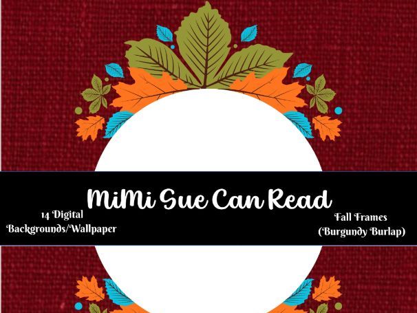 Fall Frames (Aqua Burgundy) 14 Digital Wallpapers/Backgrounds (300 dpi)