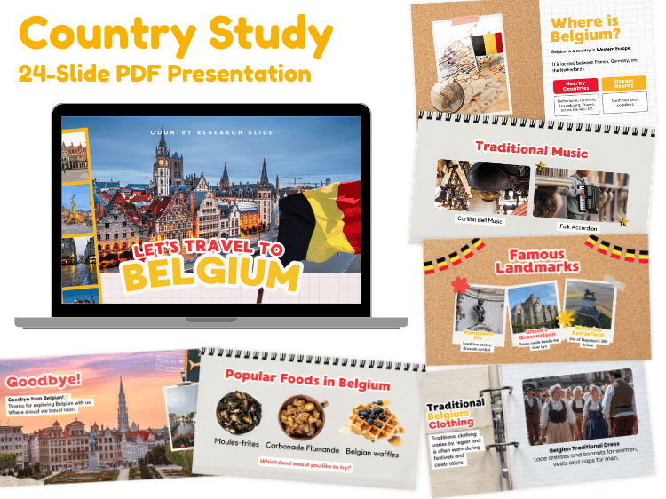 Belgium Country Study | Geography & Culture 24-Slide Presentation