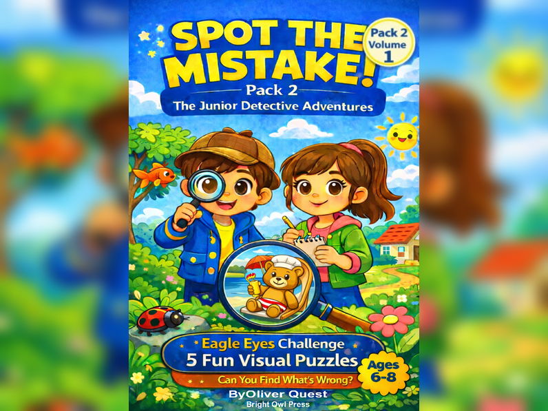 Spot the Mistake Visual Puzzle ActivityPack 2