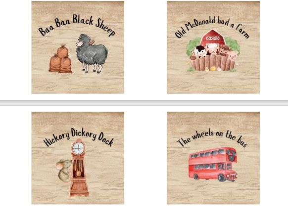 Nursery Rhyme labels