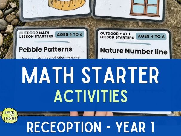 Outdoor Maths Activity Cards for Ages 4–6 | Starter Cards for Early Years