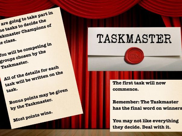 Classroom Taskmaster | Editable Canva Challenge Game