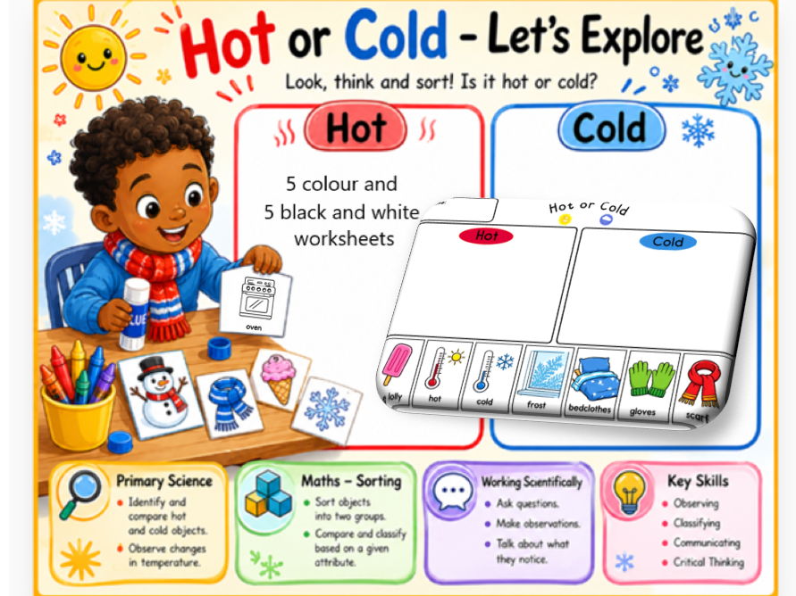 Let's Explore Hot and Cold EYFS KS1 Send