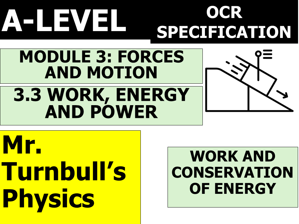 Work and Conservation of Energy (OCR A-Level Physics)