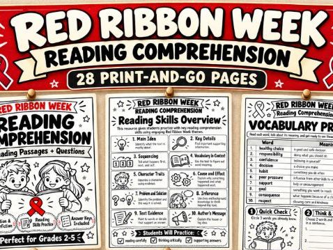 Red Ribbon Week Reading Comprehension Passages
